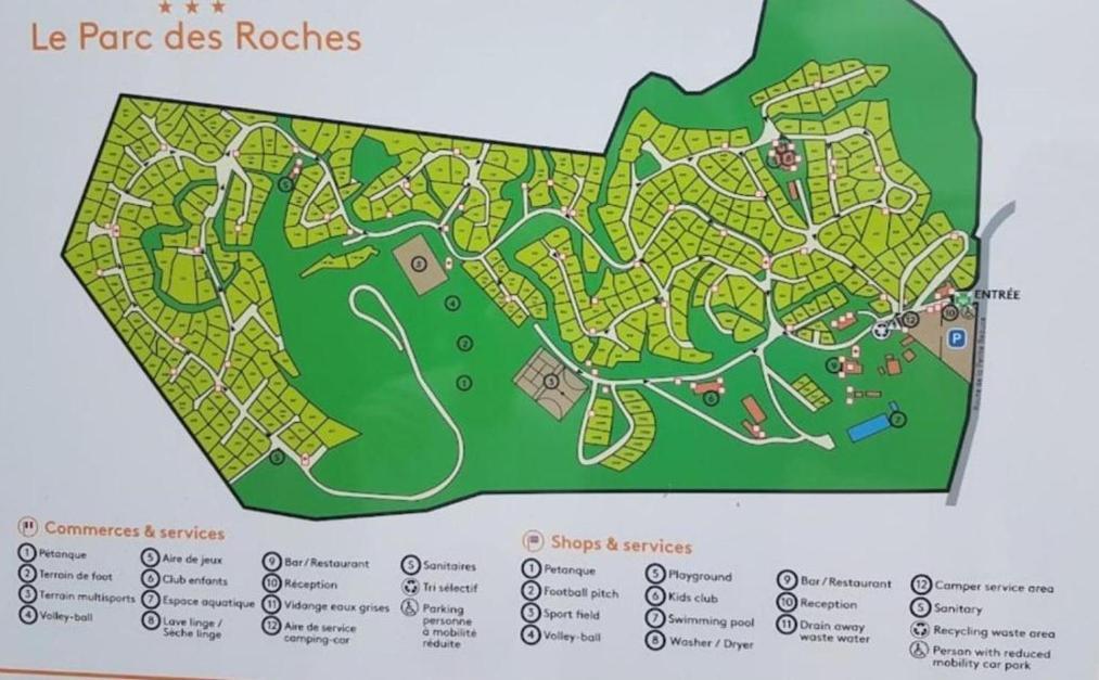 Location Mobil-Home Le Parc Des Roches Saint-Cheron Bagian luar foto